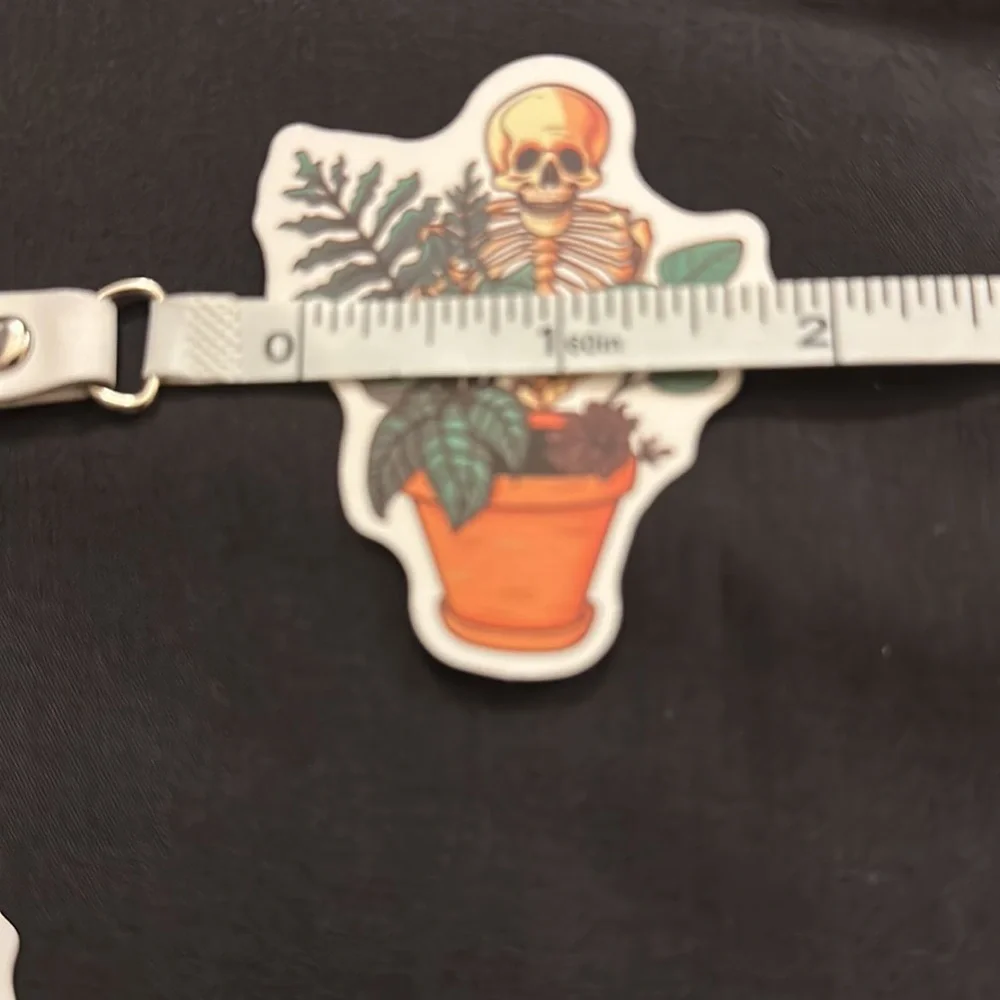 Floral skull stickers/decals - Picture 3 of 6